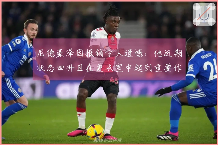 尼德豪泽因报销令人遗憾，他近期状态回升且在更衣室中起到重要作用